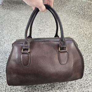 Coach Vintage 70s Mahogany Brown Broadway Satchel RARE Doctor Shoulder Bag
